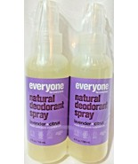 2 Pack Everyone for Everybody Natural Deodorant Spray Lavender &amp; Citrus ... - £15.52 GBP