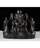 NATURAL HESSONITE GOMED LORD GANESHA 7275 CTS GEMSTONE STATUE FIGURE HOM... - €413,33 EUR