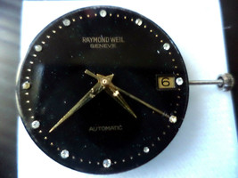 Swiss Eta 2892-2 Raymond Weil Beautiful Enameled Dial, Hands, New Stem, Crown. - £71.11 GBP