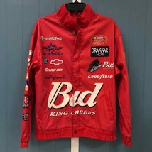 Novelty racing polyester red full zip up lightweight jacket size M - $42.92