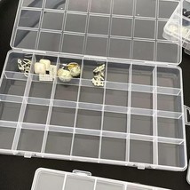 Yansanido 24 Grids Jewelry Organizer, 7.5 In x 5.2 In Fixed Clear Plasti... - $191.94 MXN