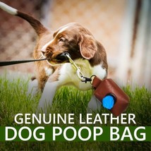 Dog Waste Bag Holder Poop Bags Organizer Carrier with Carabiner Pet Poop... - £17.94 GBP