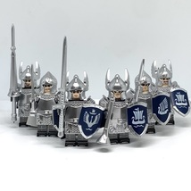 6pcs The Lord of the Rings The Swan Knights of Dol Amroth Gondor Minifigures Set - £14.89 GBP