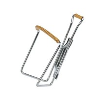 Zefal Vintage Leather Bottle Cage - Silver  - £25.50 GBP