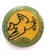 Peace Dove Pin Multilingual Shalom Salaam Olive Branch Unity Religious S... - €11,05 EUR