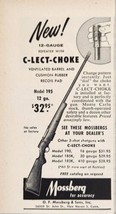 1955 Print Ad Mossberg Model 195 12 ga. Shotguns C-Lect Choke New Haven,CT - $8.98