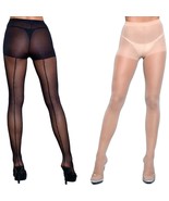 Back Seam Pantyhose Sheer Black Nude Hosiery Nylons 1926 - £10.35 GBP