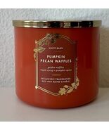 PUMKIN PECAN WAFFLES Big 3 Wick Candle Bath &amp; Body Works Autumn Apples Fall - $23.71