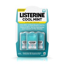 Listerine Pocketpaks Breath Strips, Cool Mint, 72 Count - £15.17 GBP