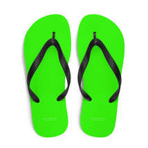 Autumn LeAnn Designs® | Adult Flip Flops Shoes, Bright Neon Green - $25.00