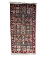 Handmade Vintage Tunisian Silk Rug 1.6&#39; x 3.7&#39; (51cm x 97cm), 1970s - 1C... - $254.42