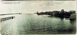 VINTAGE Orillia Ontario Postcard The Narrows Near Orillia Odd Size 2 5/8 x 6 - $8.93