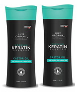 2 Luxe Organix Hair Professional premium keratin hair shampoo with casto... - $14.65