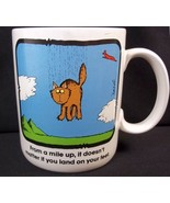 Cat Falling coffee mug It doesn&#39;t matter if you land on your feet 10 oz ... - $7.95
