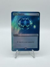 Mox Sapphire - Power Nine - Foil Custom sticker on MTG bulk card. - £3.88 GBP