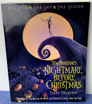 Tim Burtons Nightmare Before Christmas Film Art Vision Book Frank Thompson 1993 - £7.77 GBP