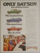 1977 Print Ad Datsun Pickup Trucks Lil Hustler Standard,Stretch & King Cab - £11.93 GBP