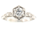 Women&#39;s Solitaire ring 14kt White Gold 287422 - $1,199.00