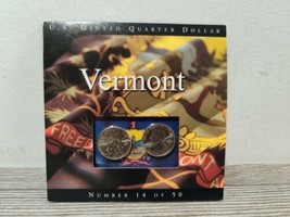 State Quarters Coins of America U.S. Minted Quarter Dollar #14 Vermont - £8.00 GBP