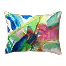Betsy Drake Pink Palms Extra Large Zippered Indoor Outdoor Pillow 20x24 - £48.33 GBP