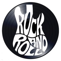 Real Vintage Vinyl Record Repurposed As Rock And Roll Music Wall Art With A - £27.76 GBP