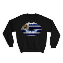 Lips Uruguayan Flag : Gift Sweatshirt Uruguay Expat Country For Her Woman Femini - $28.95