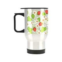 Insulated Stainless Steel Travel Mug - Commuters Cup - Berries  (14 oz) - £11.93 GBP