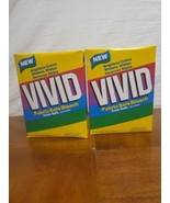 Vivid Fabric Safe Color Safe Bleach (2) Laundry Detergent Dow Vtg Discnt... - $23.33