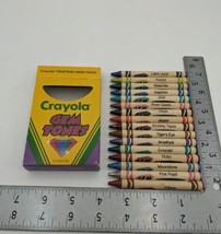 Vintage Crayola Crayons Retired GEM Tones 1993 16-ct limited edition 1 Used - $24.75