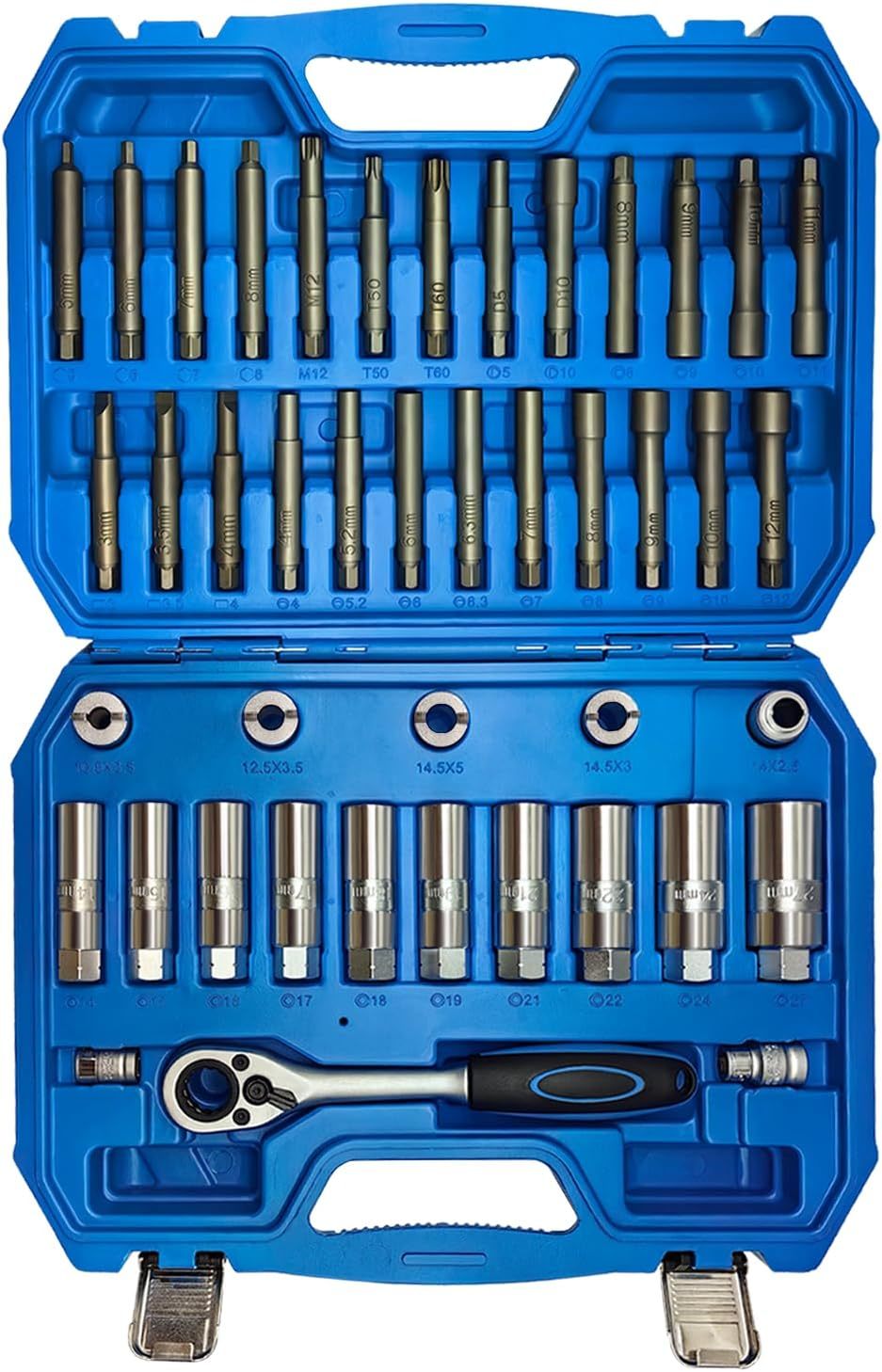 43Pcs Suspension Shock Absorber Strut Nut Removal Tool Socket Set, 1/2 Inch - $116.91