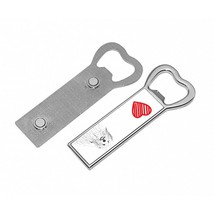 Coton de Tuléar - Metal bottle opener with a magnet for the fridge with a dog - £7.96 GBP
