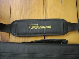 TARGUS Black Gray Nylon Rubber Padded Laptop Briefcase Messenger Shoulder Bag - $29.99