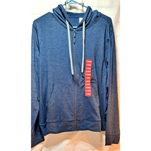 New Blue Front Zip Hoodie, Light-weight, Soft - XL - $400.73 MXN