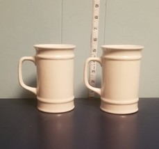 (2x) Rynne Brazil 5&quot; Tall Mug Cup Stein Solid White NEW - $11.60
