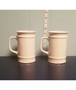 (2x) Rynne Brazil 5&quot; Tall Mug Cup Stein Solid White NEW - £9.19 GBP