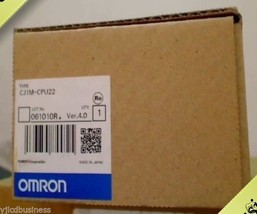 New Omron Programmable Controller CJ1M-CPU22 CPU Ver4.0 in Box  90 days warranty - $437.00