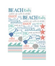 Ideal Home Range 3-Ply Paper Beach Rules, 16 Count Guest Towel Napkins S... - $19.95