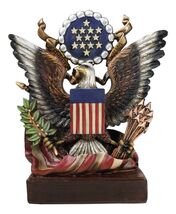 American Great Seal Bald Eagle Olive Branch Arrows Pluribus Unum Desktop... - $30.99