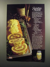 1979 Kraft Mayonnaise Advertisement - recipe for Swiss Omelet Roll - £14.48 GBP