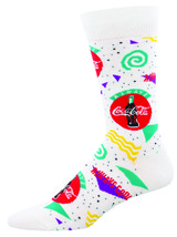Coca-Cola Mens Crew Sock Size 10-13 Shoe Size 7-12.5 White Always Coca-Cola - £7.78 GBP
