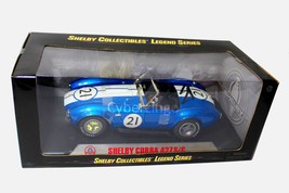 1:18 Shelby Collectibles Cobra 427 S/C #21 Blue Diecast Model Car BRAND BOX - $66.97