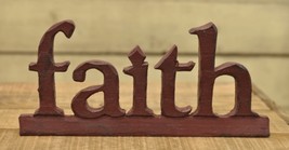  16032R- Faith Block Resin Free Standing  - £6.35 GBP