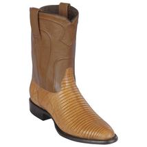 Los Altos Saddle Handmade Genuine Teju Lizard Roper Round Toe Cowboy Boot - £252.84 GBP+