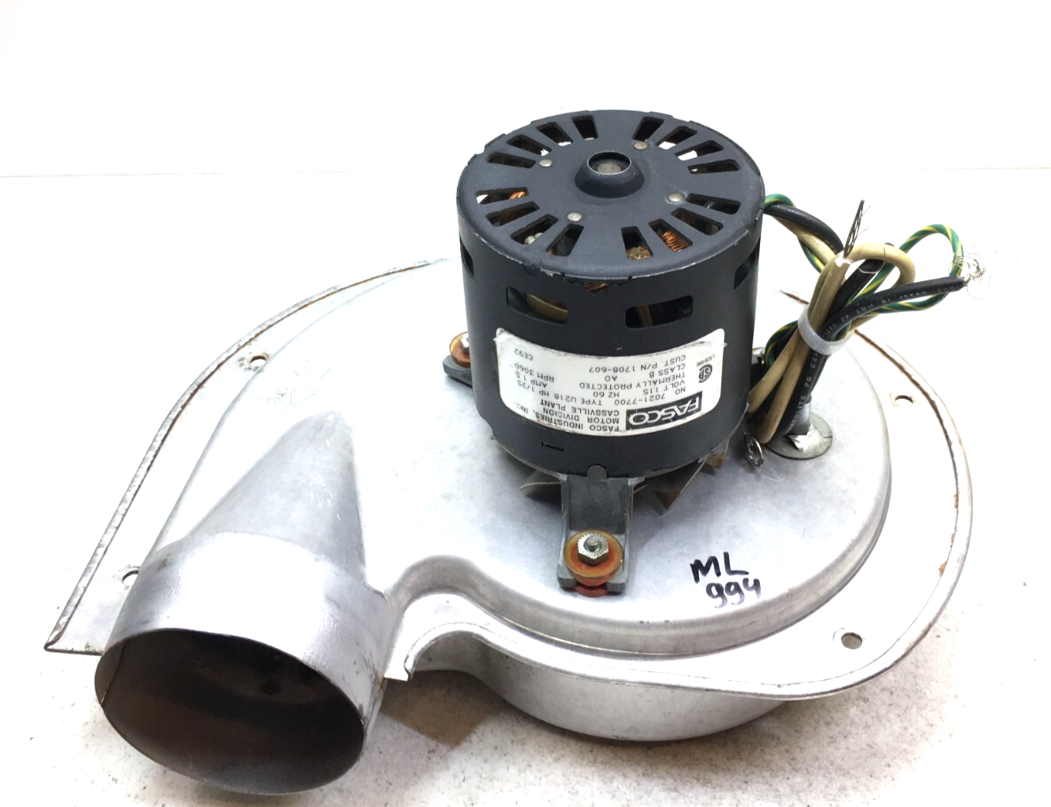 FASCO 7021-7700 Draft Inducer Blower Motor 1/25 HP U21B 1708-607 used  #... - $60.00