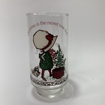 Vintage Holly Hobbie Coca Cola Christmas Glass By American Greetings Corp - £6.38 GBP