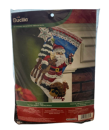New Bucilla Nordic Santa Felt Stocking Kit 18 inches Christmas - $49.52 CAD