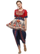 Kedia Top &amp; Tulip Pant Set (Ethnic Garba dress) Navratri Gujrat Dandia f... - $38.16