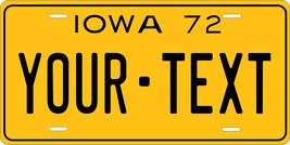 Iowa 1972 Personalized Tag Vehicle Car Auto License Plate - $16.75