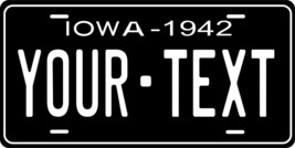 Iowa 1942 Personalized Tag Vehicle Car Auto License Plate - £13.13 GBP