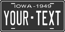 Iowa 1949 Personalized Tag Vehicle Car Auto License Plate - £13.34 GBP